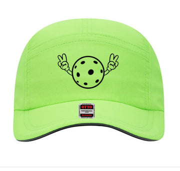 Pickleball performance cap with Peace Sign (Fluorescent Color)